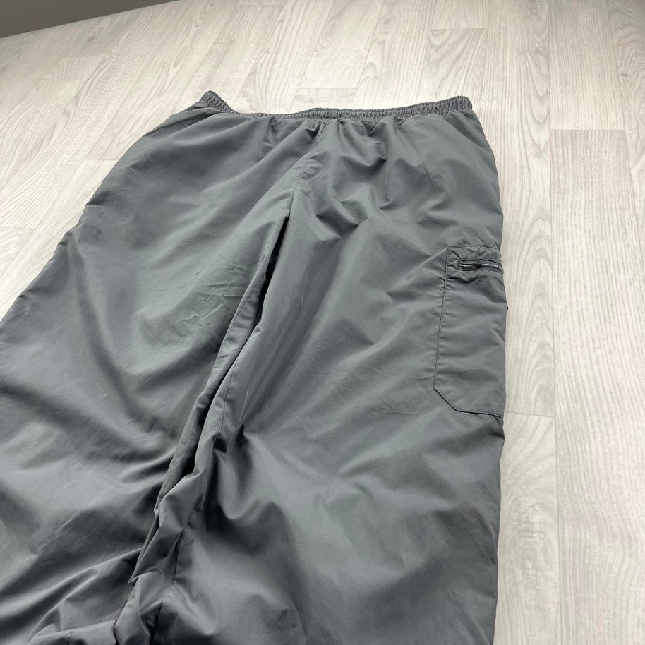 VINTAGE Y2K NIKE BAGGY TRACKSUIT BOTTOMS GREY