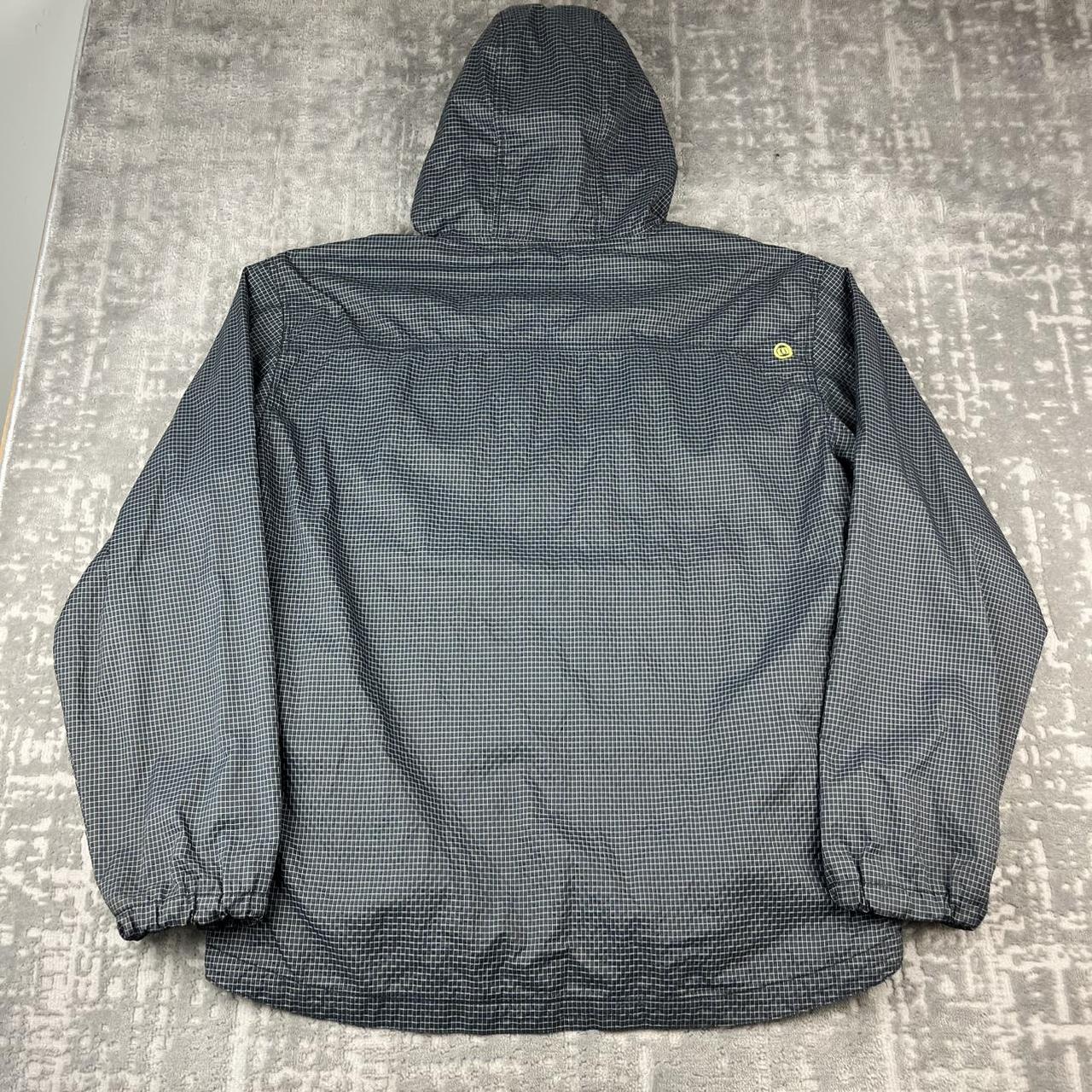 VINTAGE Y2K ANIMAL GINGHAM QUARTER ZIP WINDBREAKER JACKET