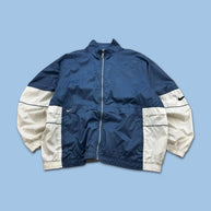 VINTAGE Y2K NIKE WINDBREAKER JACKET NAVY / WHITE