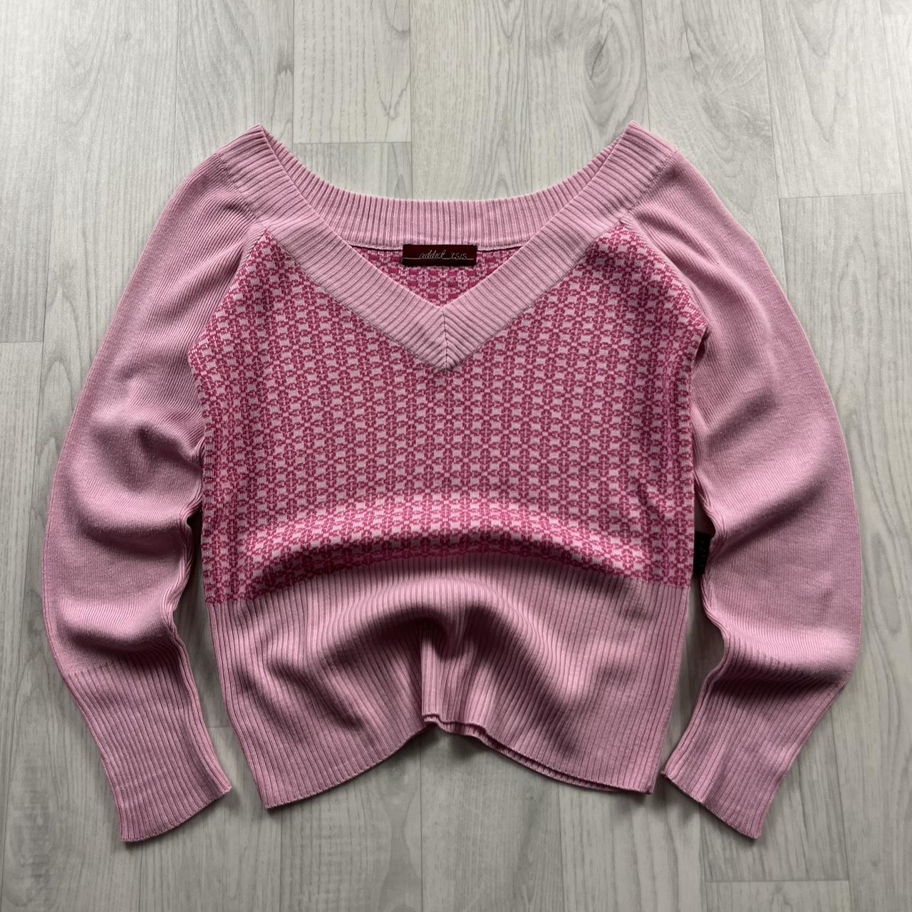 VINTAGE Y2K KNITTED JUMPER PINK
