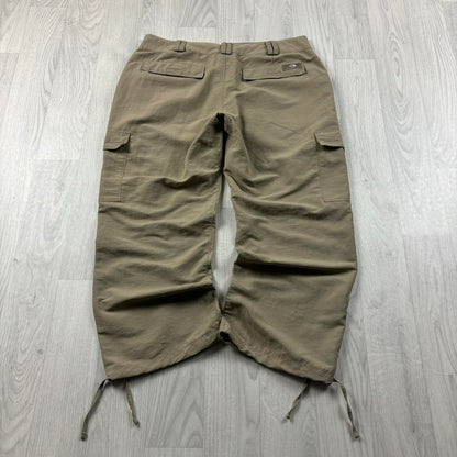 VINTAGE Y2K THE NORTH FACE UTILITY 3/4 TROUSERS BEIGE