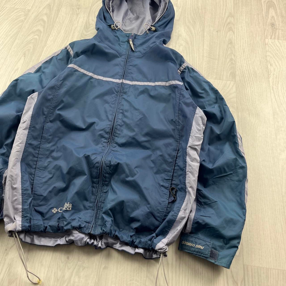 VINTAGE Y2K COLUMBIA TECHNICAL UTILITY SKI JACKET BLUE