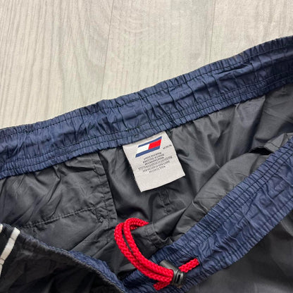 VINTAGE Y2K TOMMY HILFIGER BAGGY TRACKSUIT BOTTOMS BLACK