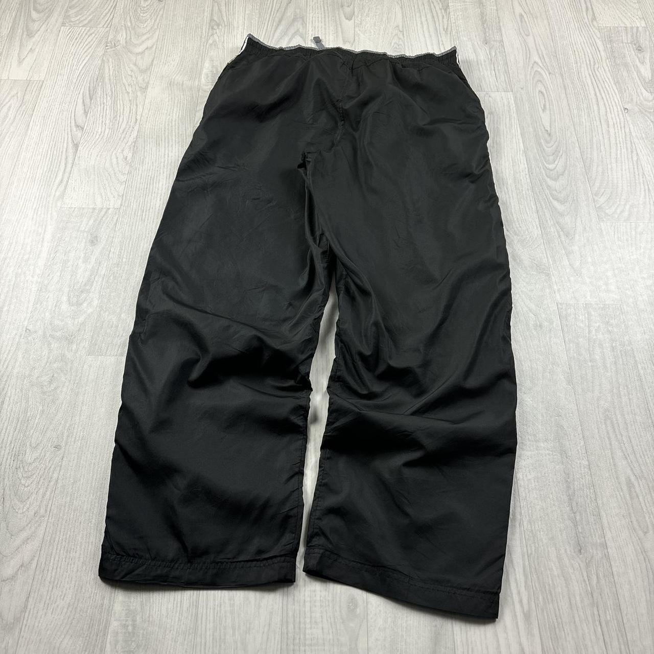 VINTAGE Y2K STARTER BAGGY TRACKSUIT BOTTOMS BLACK