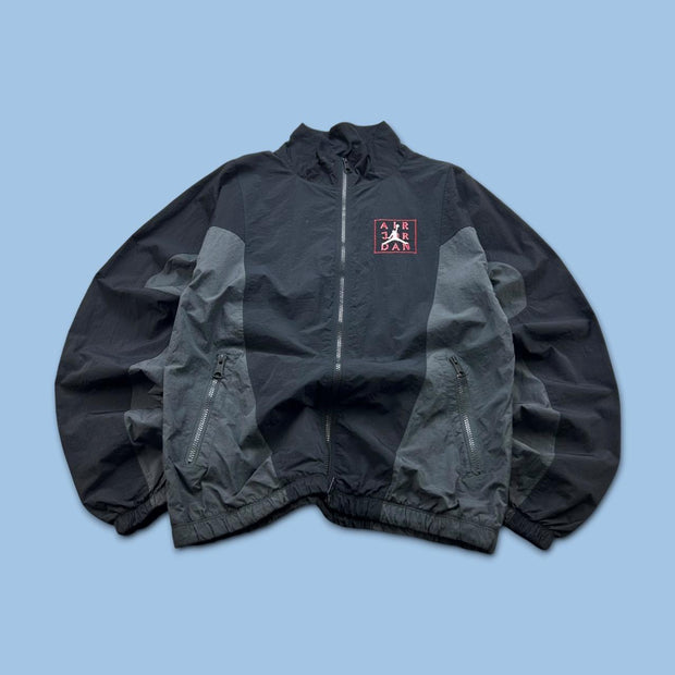 VINTAGE 00s JORDAN WINDBREAKER TRACK JACKET BLACK