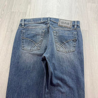 VINTAGE Y2K GAS LOW RISE SLIM BOOTCUT JEANS LIGHT BLUE