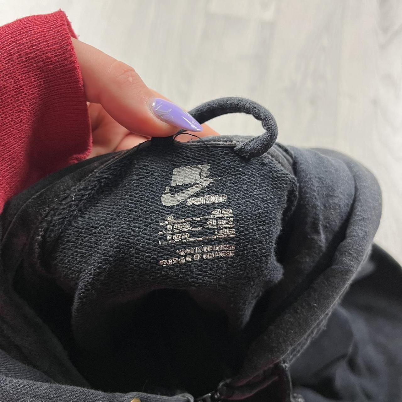 VINTAGE Y2K NIKE ZIP HOODIE BLACK