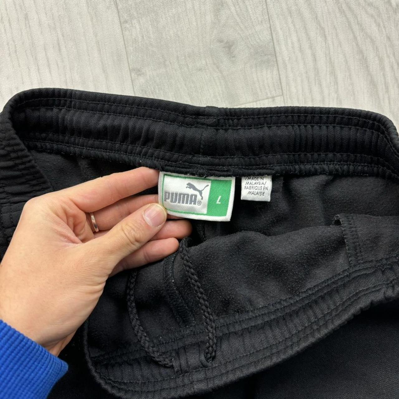 VINTAGE Y2K PUMA BAGGY TRACKSUIT BOTTOMS BLACK