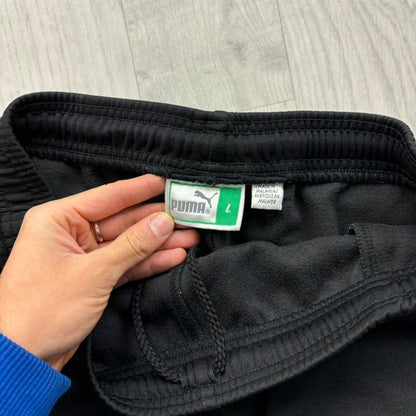 VINTAGE Y2K PUMA BAGGY TRACKSUIT BOTTOMS BLACK