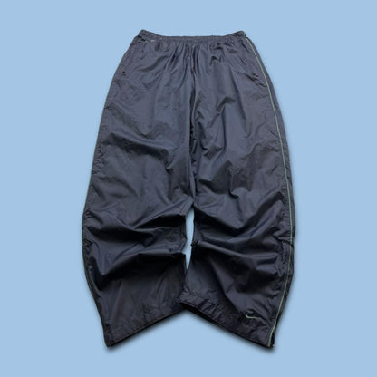 VINTAGE 90s NIKE BAGGY TRACKSUIT BOTTOMS NAVY
