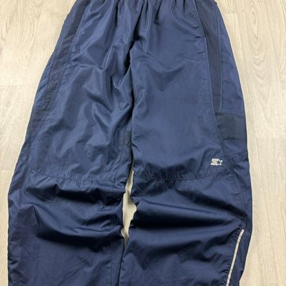 VINTAGE Y2K STARTER BAGGY TRACKSUIT BOTTOMS NAVY