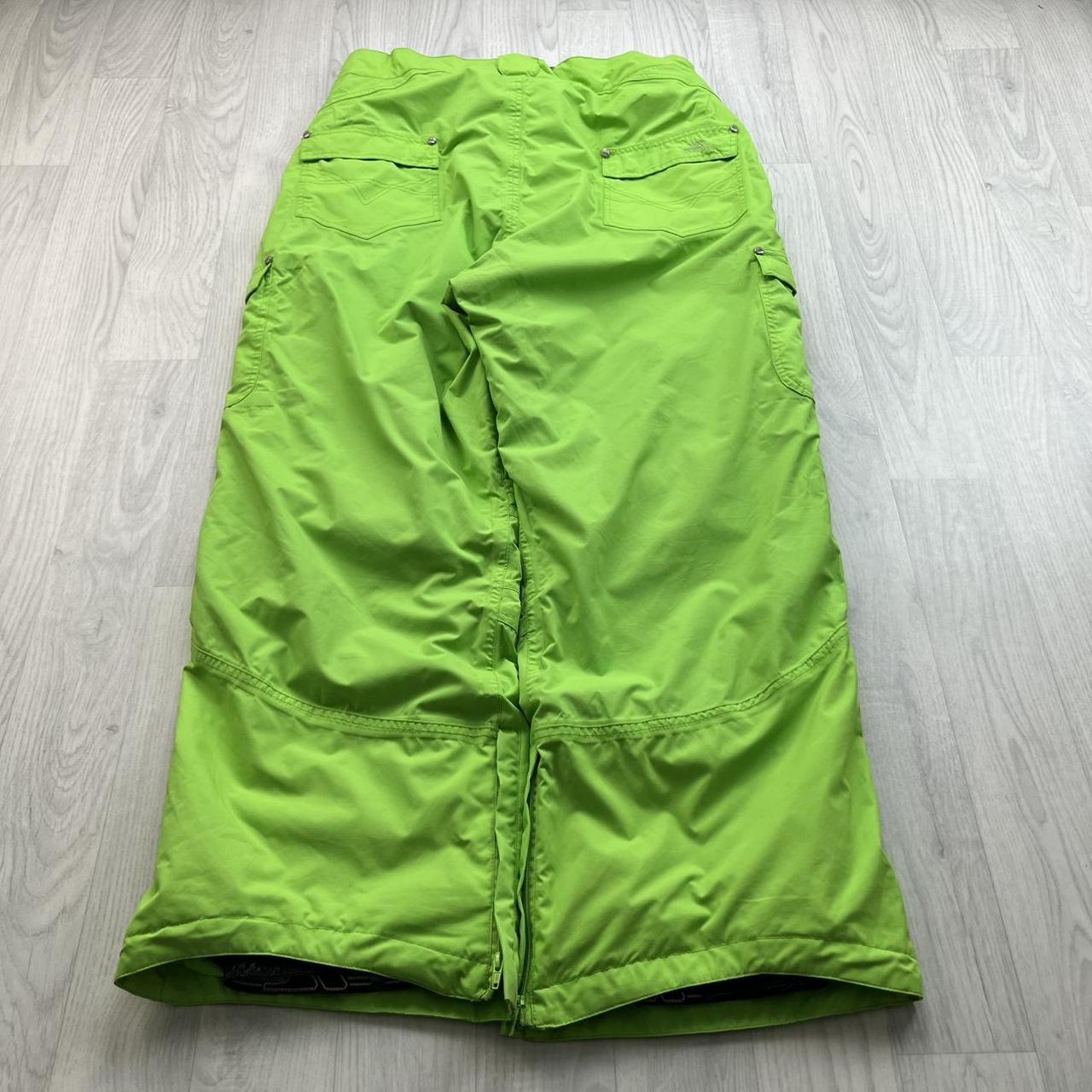 VINTAGE Y2K TRESPASS BAGGY SKI PANTS SALOPETTES GREEN