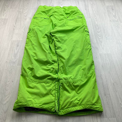 VINTAGE Y2K TRESPASS BAGGY SKI PANTS SALOPETTES GREEN