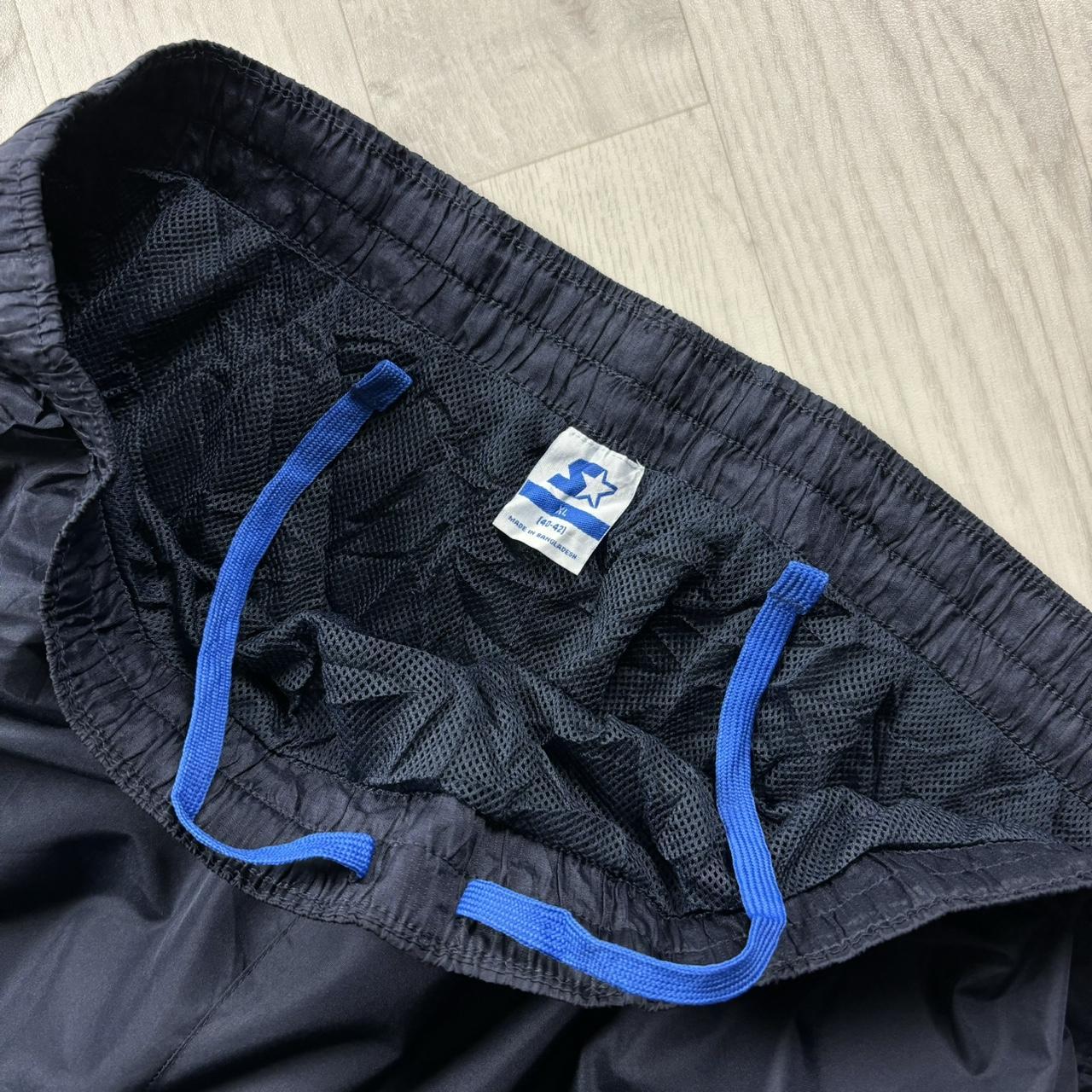 VINTAGE Y2K STARTER BAGGY TRACKSUIT BOTTOMS CHARCOAL GREY