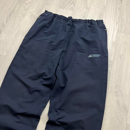 VINTAGE Y2K ADIDAS BAGGY TRACKSUIT BOTTOMS NAVY