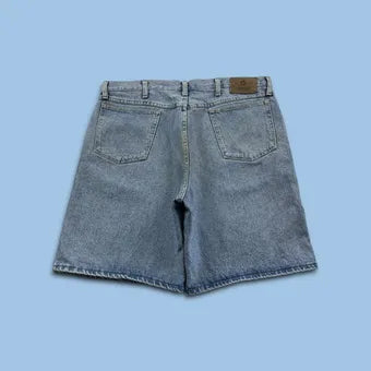 VINTAGE WRANGLER BAGGY LOOSE SKATER JORTS BLUE (38w)
