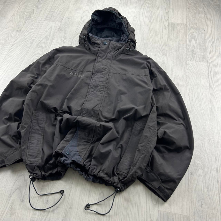 VINTAGE Y2K COLUMBIA TECHNICAL UTILITY JACKET BROWN