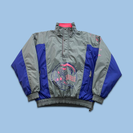 VINTAGE 90s ONEILL PADDED PUFFER SKI JACKET GREY