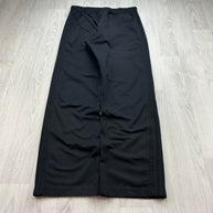 VINTAGE Y2K ADIDAS SIDE STRIPE BAGGY TRACKSUIT BOTTOMS BLACK