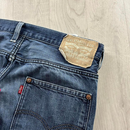 VINTAGE LEVIS 511 RED TABS STRAIGHT LEG JEANS BLUE