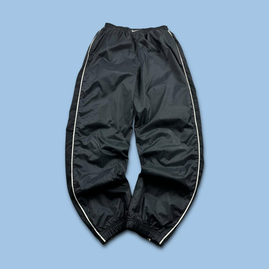 VINTAGE 90s NIKE BAGGY TRACKSUIT BOTTOMS BLACK