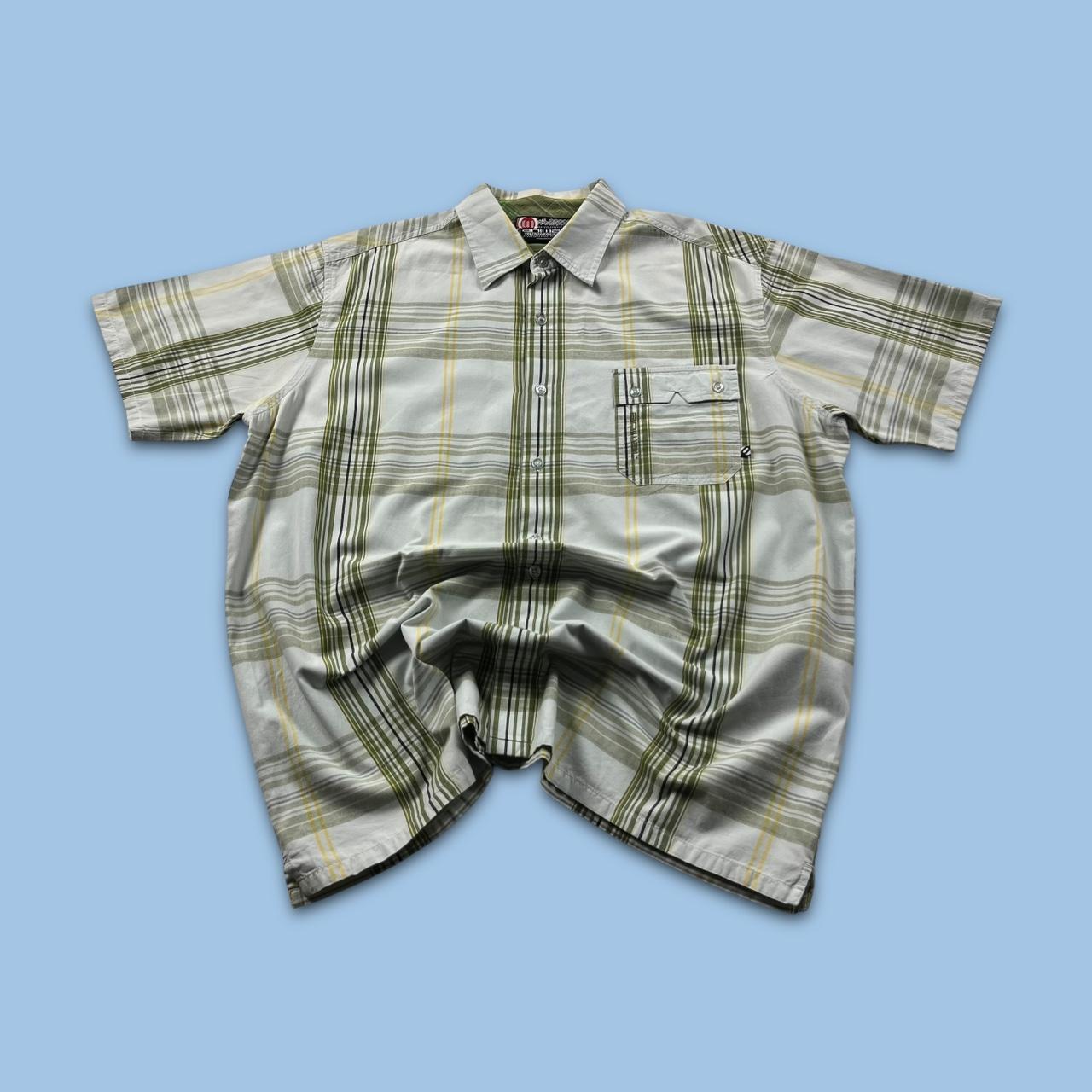 VINTAGE Y2K ANIMAL CHECKERED SHORT SLEEVE SHIRT MULTI
