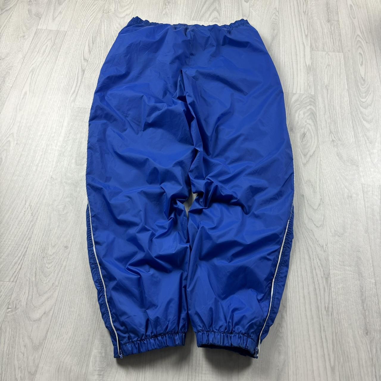 VINTAGE Y2K NIKE TEAM BAGGY TRACKSUIT BOTTOMS BLUE
