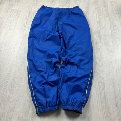 VINTAGE Y2K NIKE TEAM BAGGY TRACKSUIT BOTTOMS BLUE