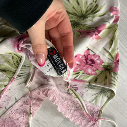 VINTAGE Y2K MORGAN DE TOI FLORAL CAMI TOP PINK