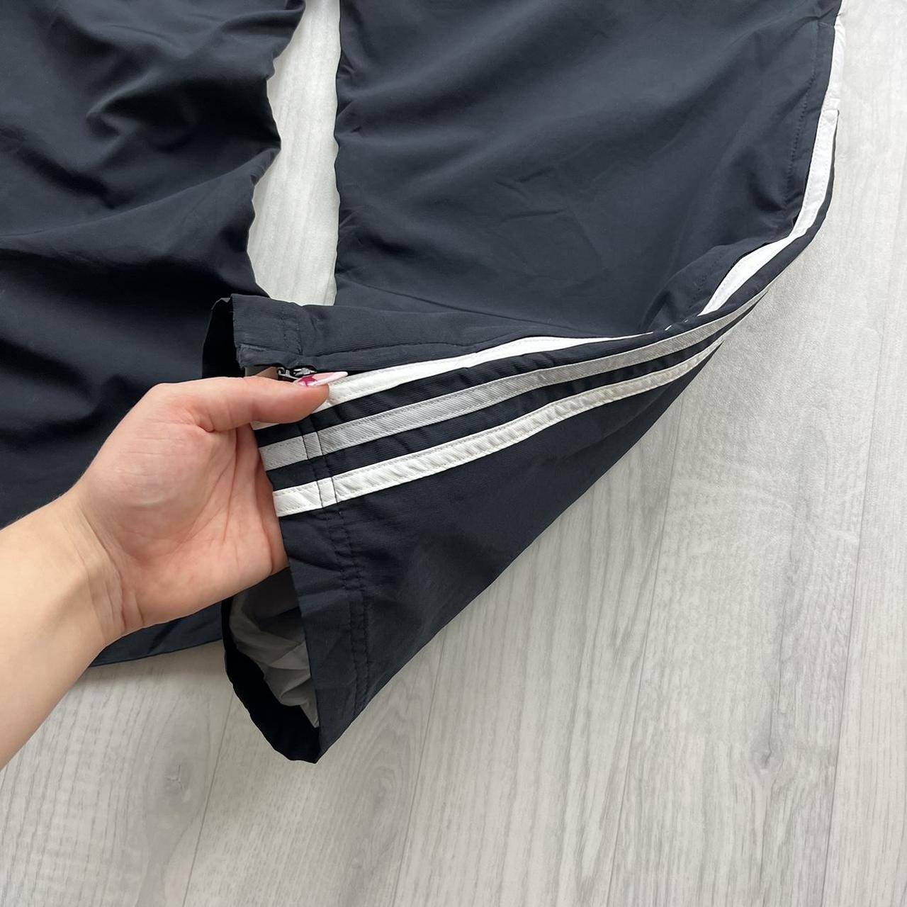 VINTAGE Y2K ADIDAS BAGGY TRACKSUIT BOTTOMS BLACK
