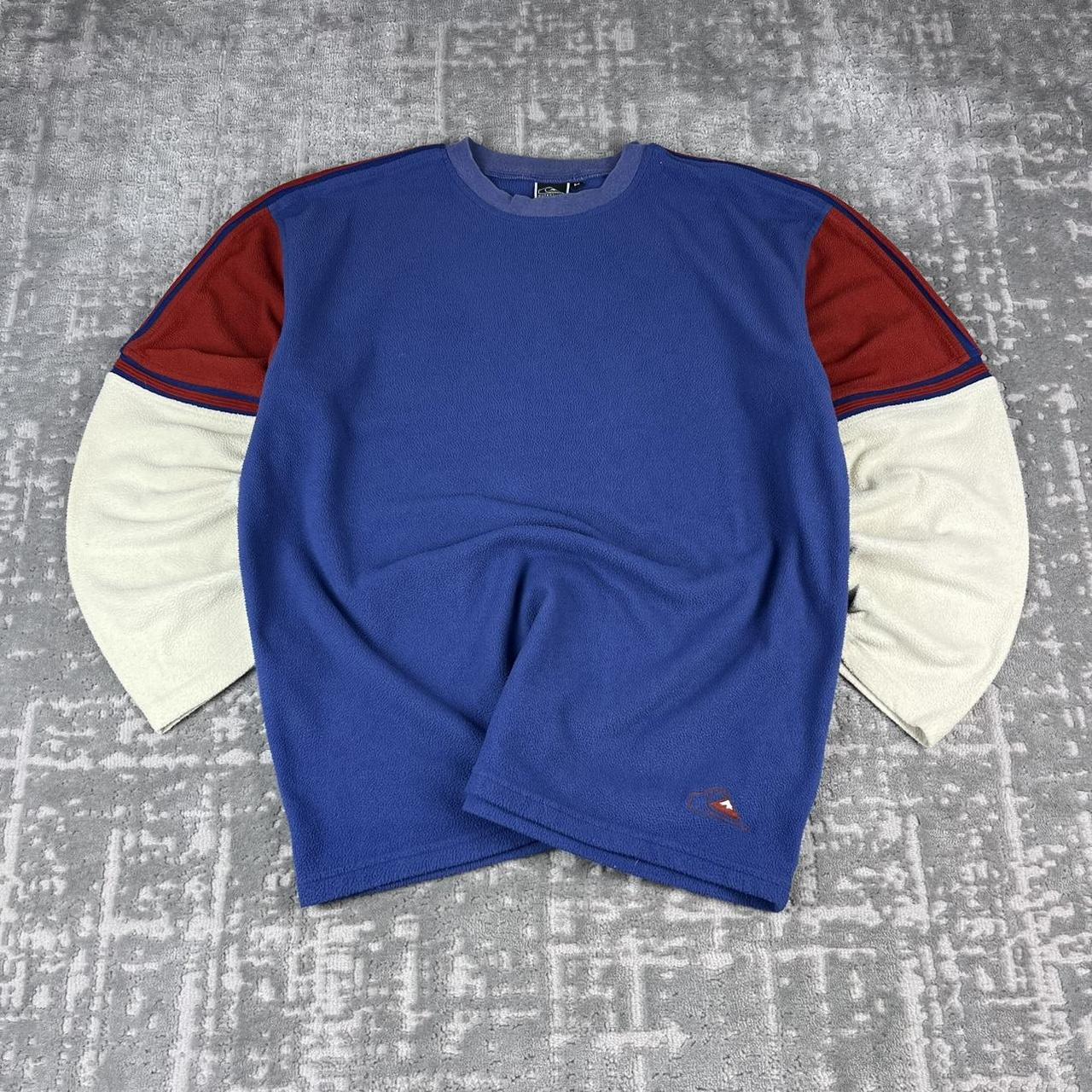 VINTAGE Y2K QUIKSILVER BOXY FLEECE SURF SWEATSHIRT NAVY