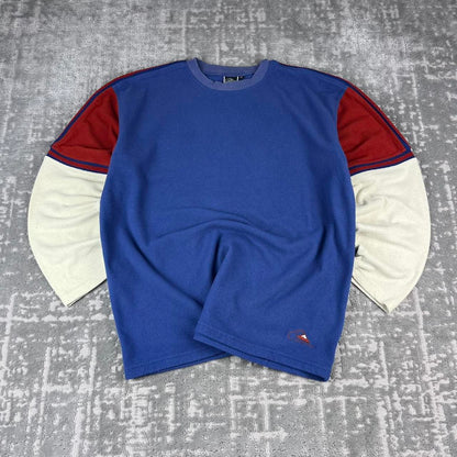 VINTAGE Y2K QUIKSILVER BOXY FLEECE SURF SWEATSHIRT NAVY