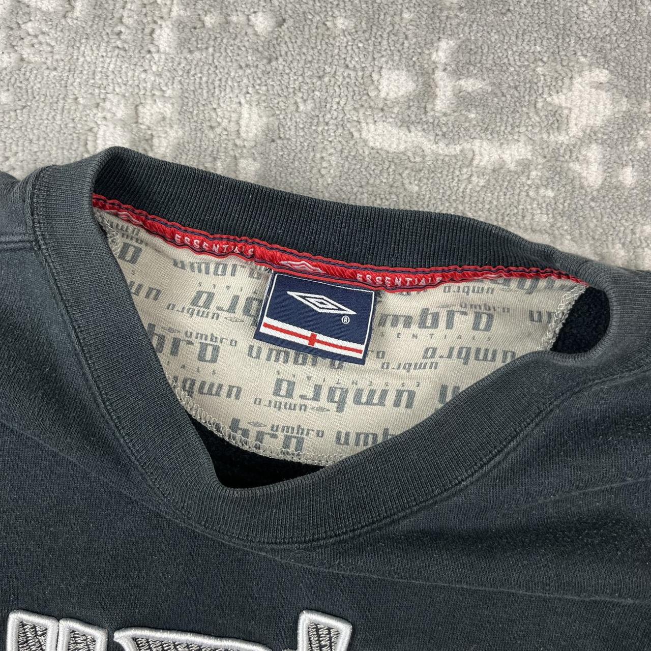 VINTAGE Y2K UMBRO SPELL OUT BOXY SWEATSHIRT BLACK