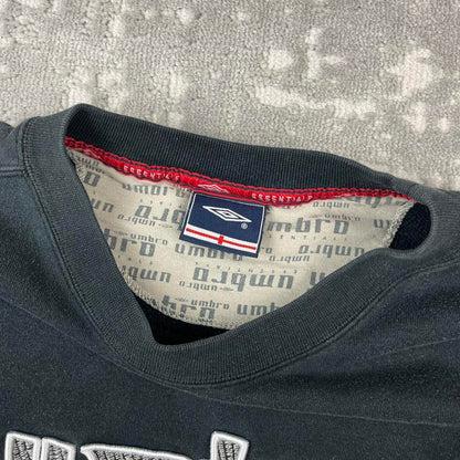 VINTAGE Y2K UMBRO SPELL OUT BOXY SWEATSHIRT BLACK
