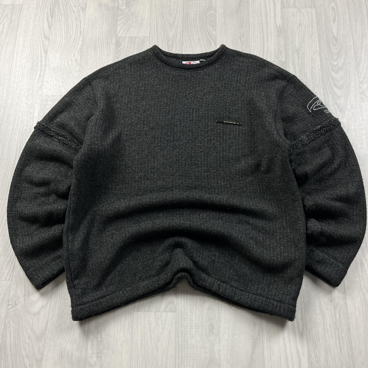 VINTAGE Y2K O’NEILL CHUNKY KNITTED JUMPER GREY