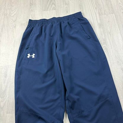 UNDER ARMOUR BAGGY TRACKSUIT BOTTOMS NAVY