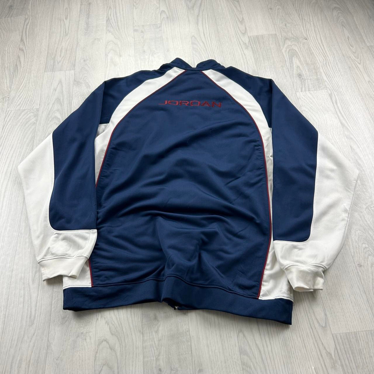 VINTAGE Y2K JORDAN ZIP UP TRACK JACKET NAVY