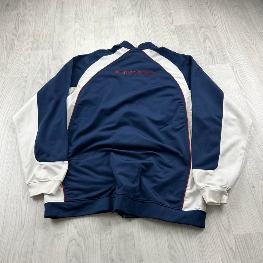 VINTAGE Y2K JORDAN ZIP UP TRACK JACKET NAVY