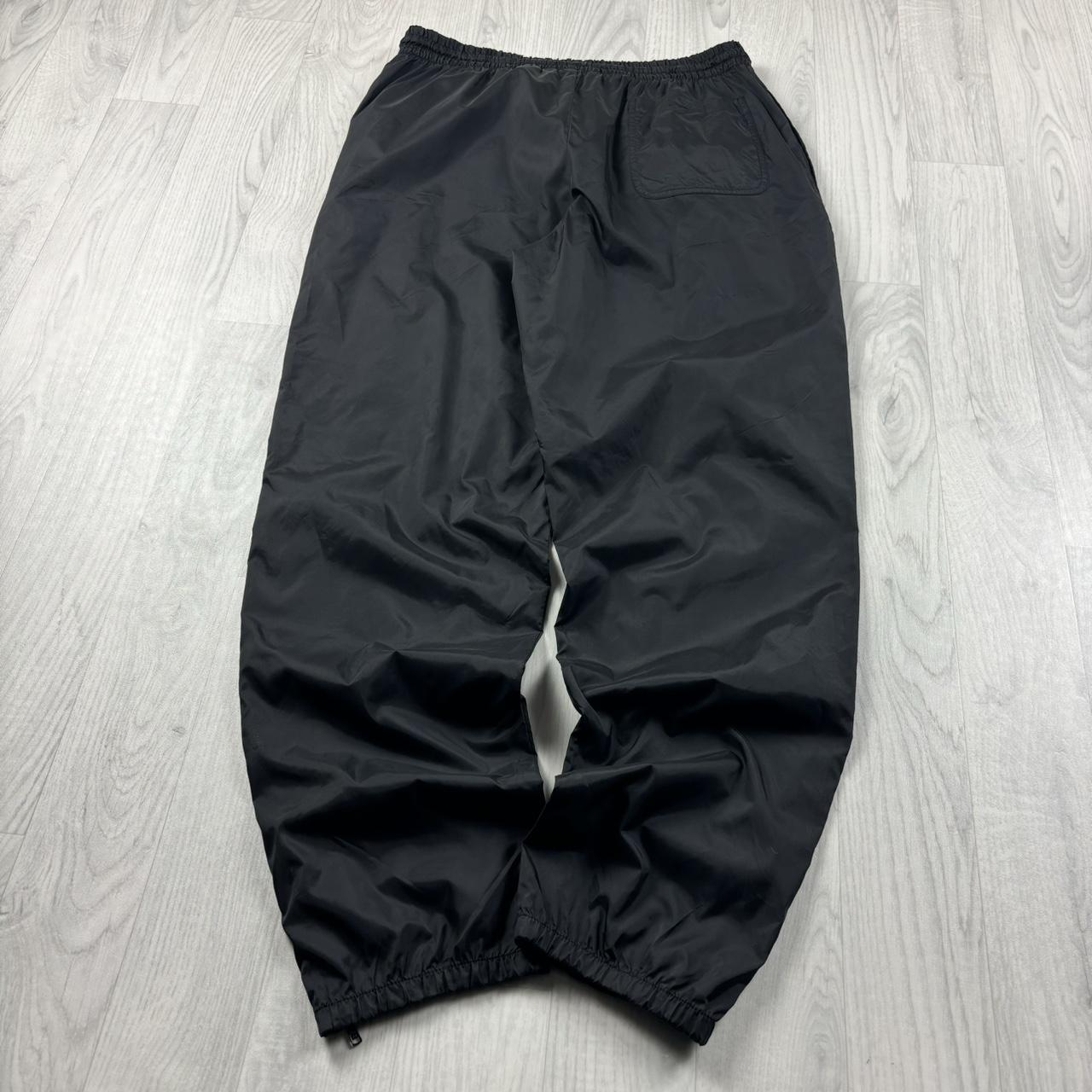 VINTAGE Y2K FILA BAGGY SHELL TRACKSUIT BOTTOMS BLACK