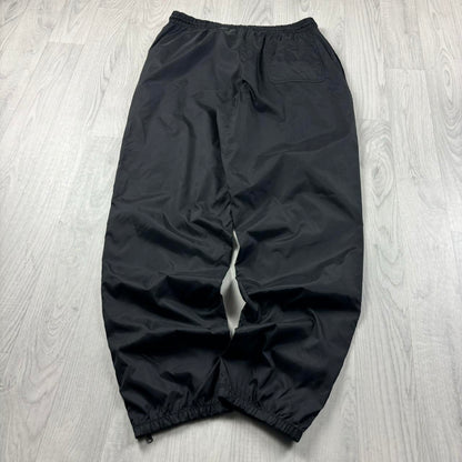 VINTAGE Y2K FILA BAGGY SHELL TRACKSUIT BOTTOMS BLACK