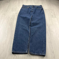VINTAGE 00s LEVIS 550 BAGGY JEANS NAVY BLUE