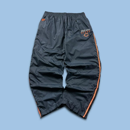 VINTAGE Y2K NFL CHICAGO BEARS BAGGY TRACKSUIT BOTTOMS NAVY