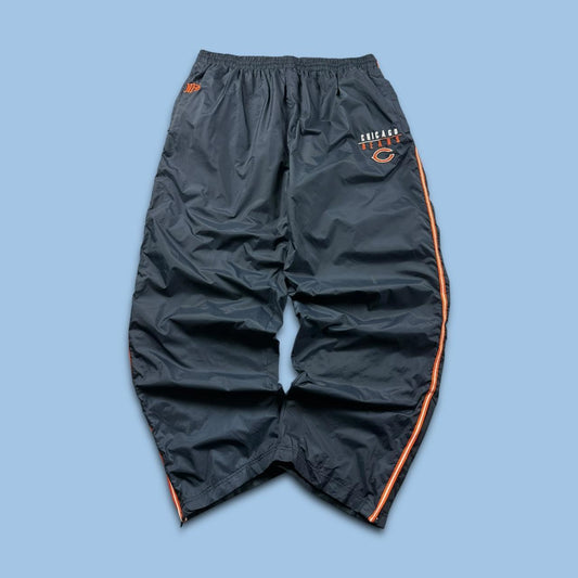 VINTAGE Y2K NFL CHICAGO BEARS BAGGY TRACKSUIT BOTTOMS NAVY