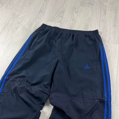 VINTAGE Y2K ADIDAS BAGGY TRACKSUIT BOTTOMS NAVY (L)