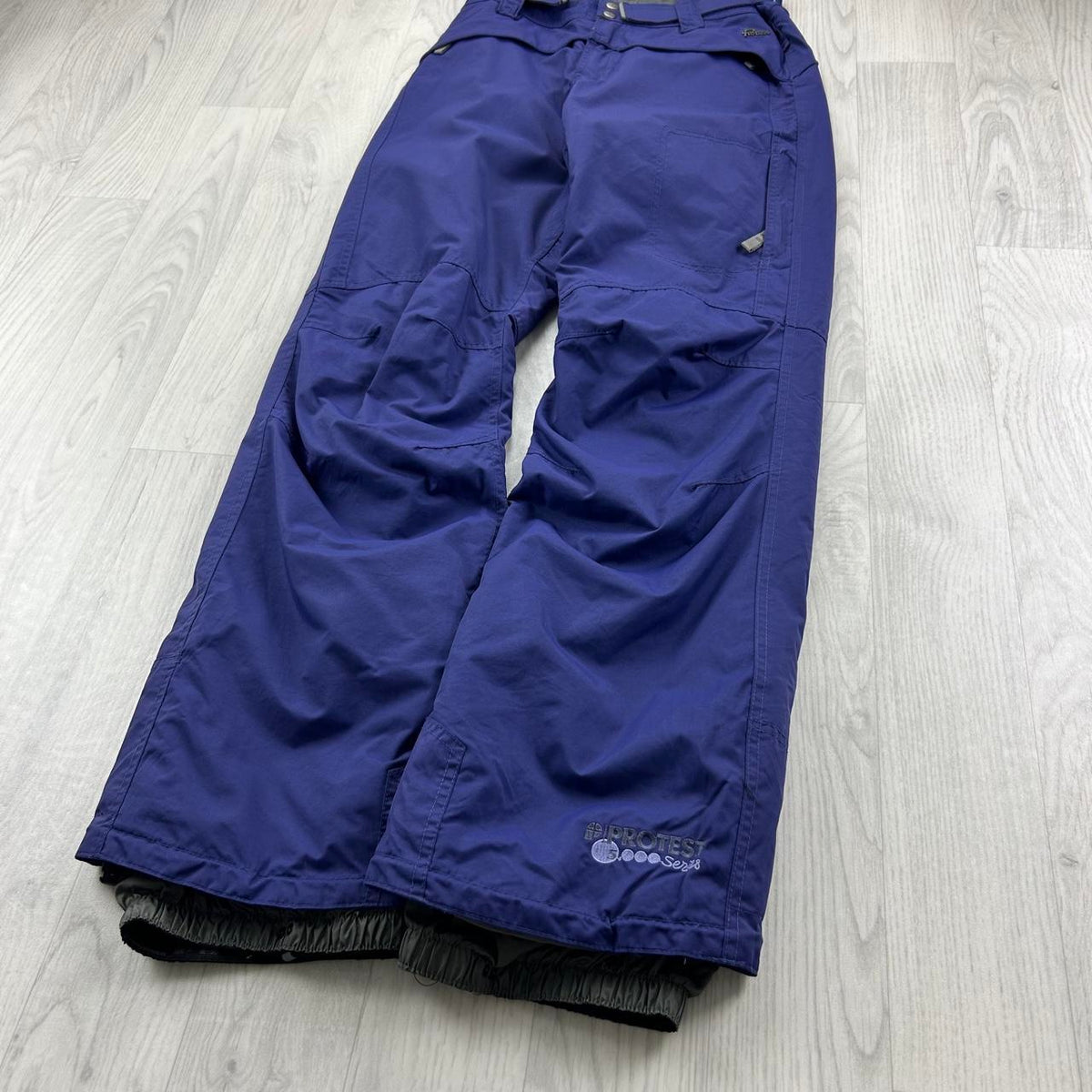 VINTAGE Y2K PROTEST LOW RISE SKI PANTS SALOPETTES PURPLE