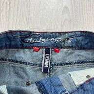 VINTAGE Y2K EDC ESPRIT DENIM MINI SKIRT BLUE