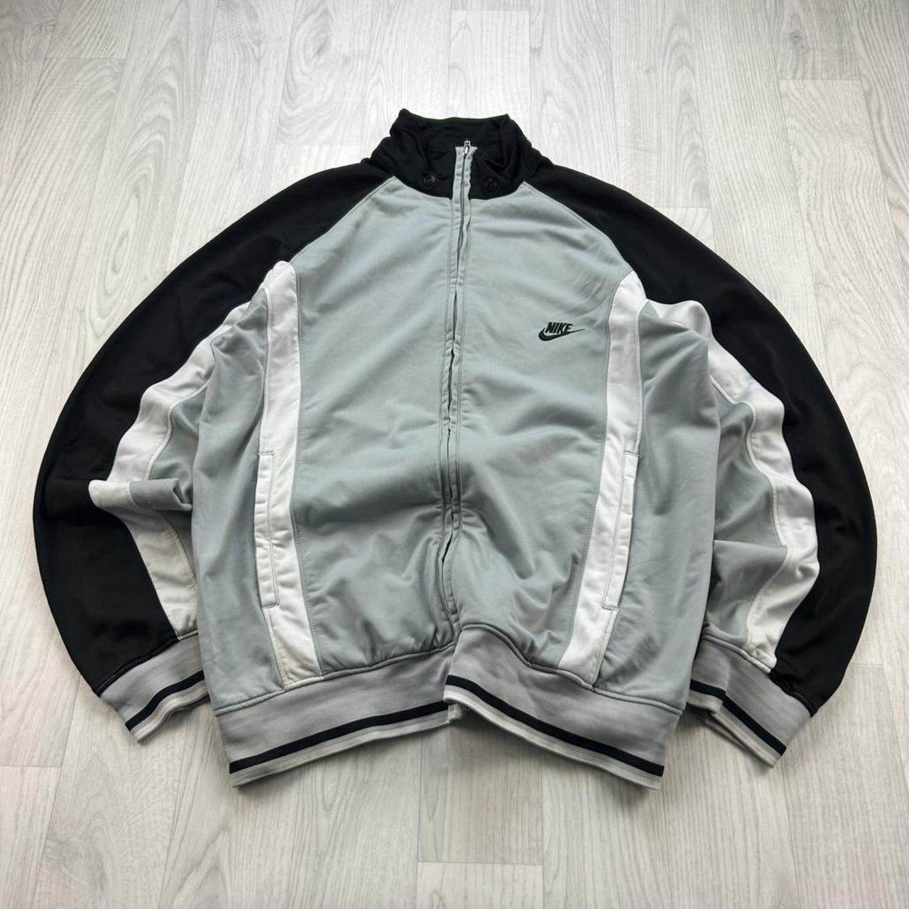 VINTAGE Y2K NIKE TRACK JACKET GREY / BLACK