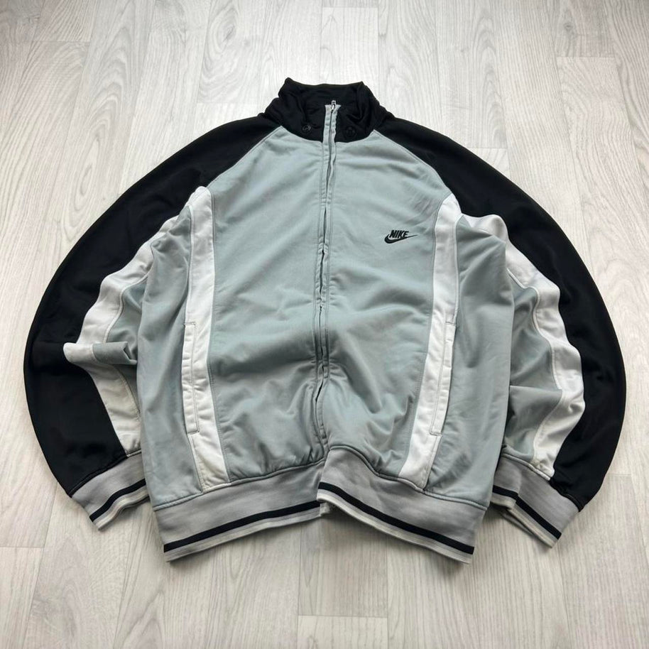 VINTAGE Y2K NIKE TRACK JACKET GREY / BLACK