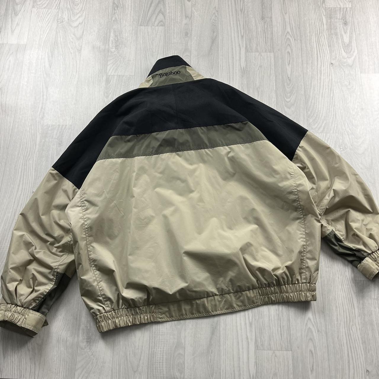 VINTAGE 00s COLUMBIA HEAVY BOMBER JACKET BEIGE BLACK