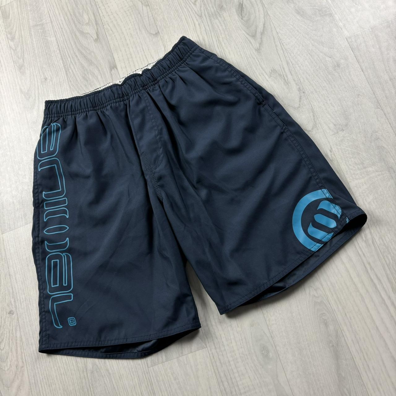 VINTAGE Y2K ANIMAL BOARD SURF SHORTS NAVY
